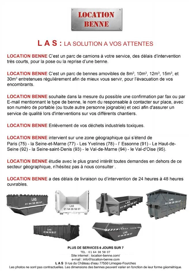 Catalogue Location Benne — présentation